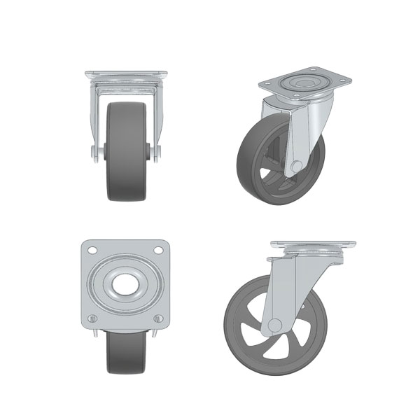 3'' CASTOR WHEEL (WITHOUT BREAK)